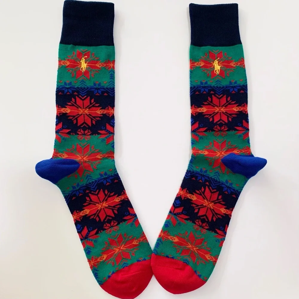 NWOT Ralph Lauren fair isle retro long socks